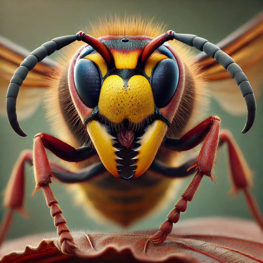 close-up-image-of-an-Asian-hornet