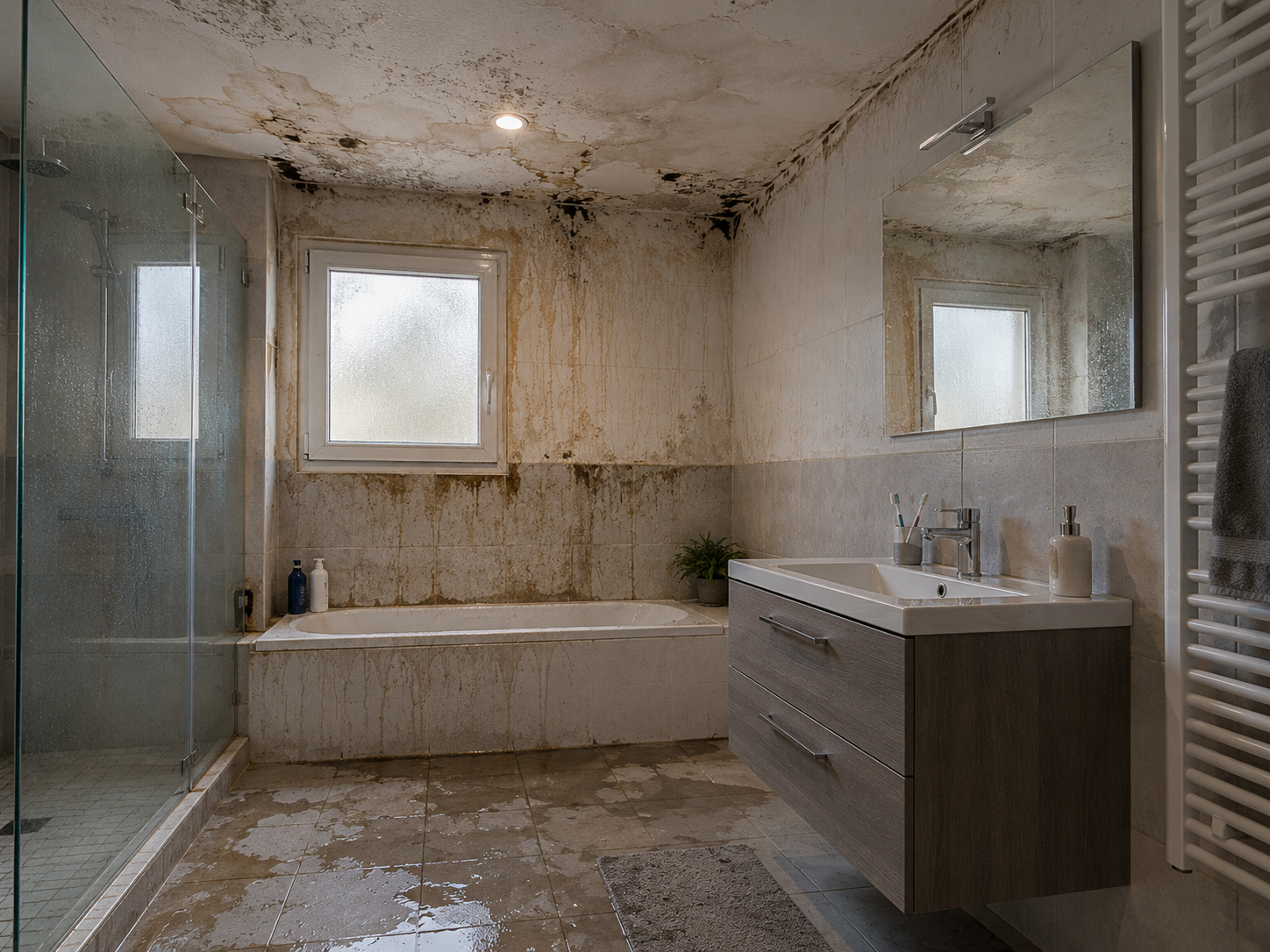 inflitration-d-eau-salle-de-bain